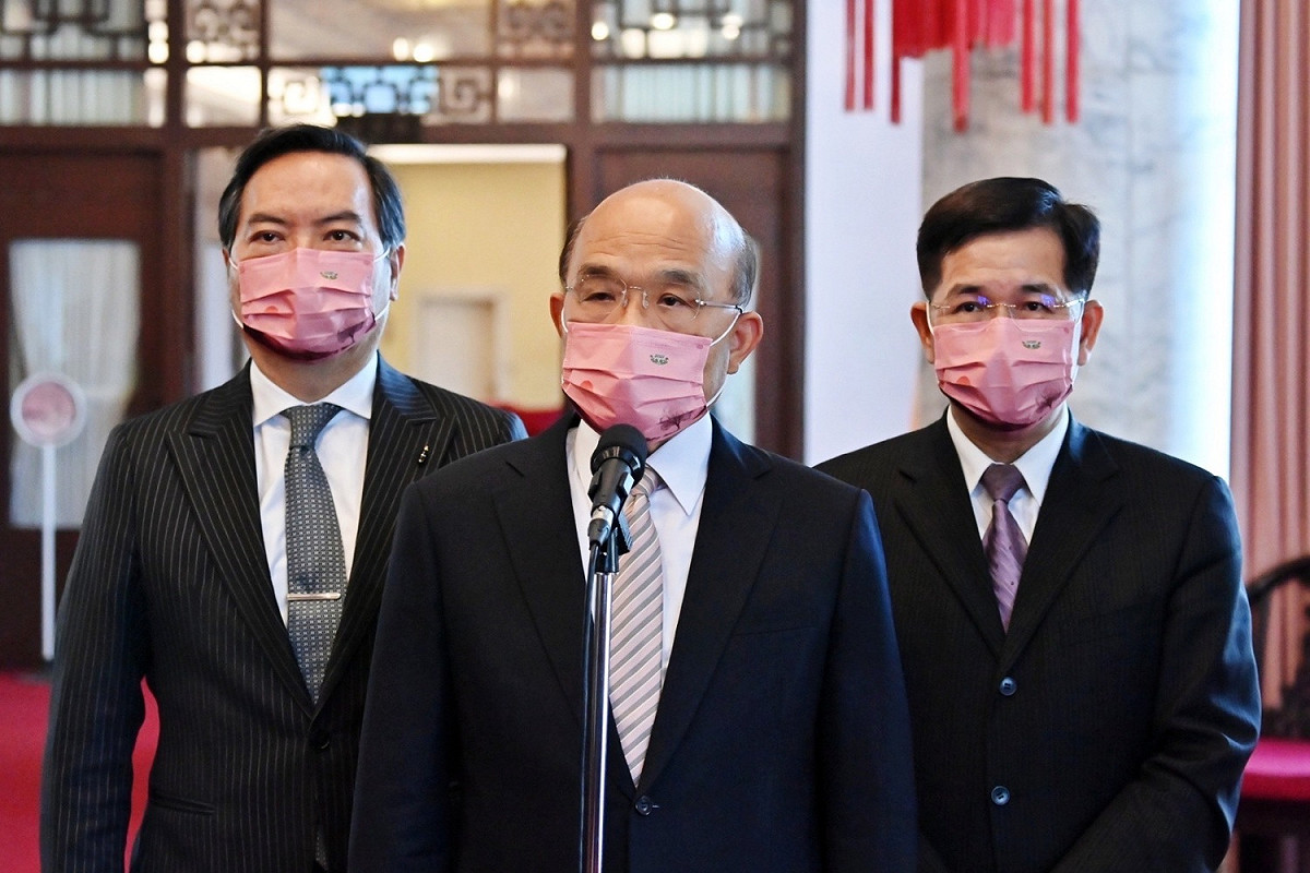 行政院長蘇貞昌27日出席優良教師表揚活動。 圖：行政院提供