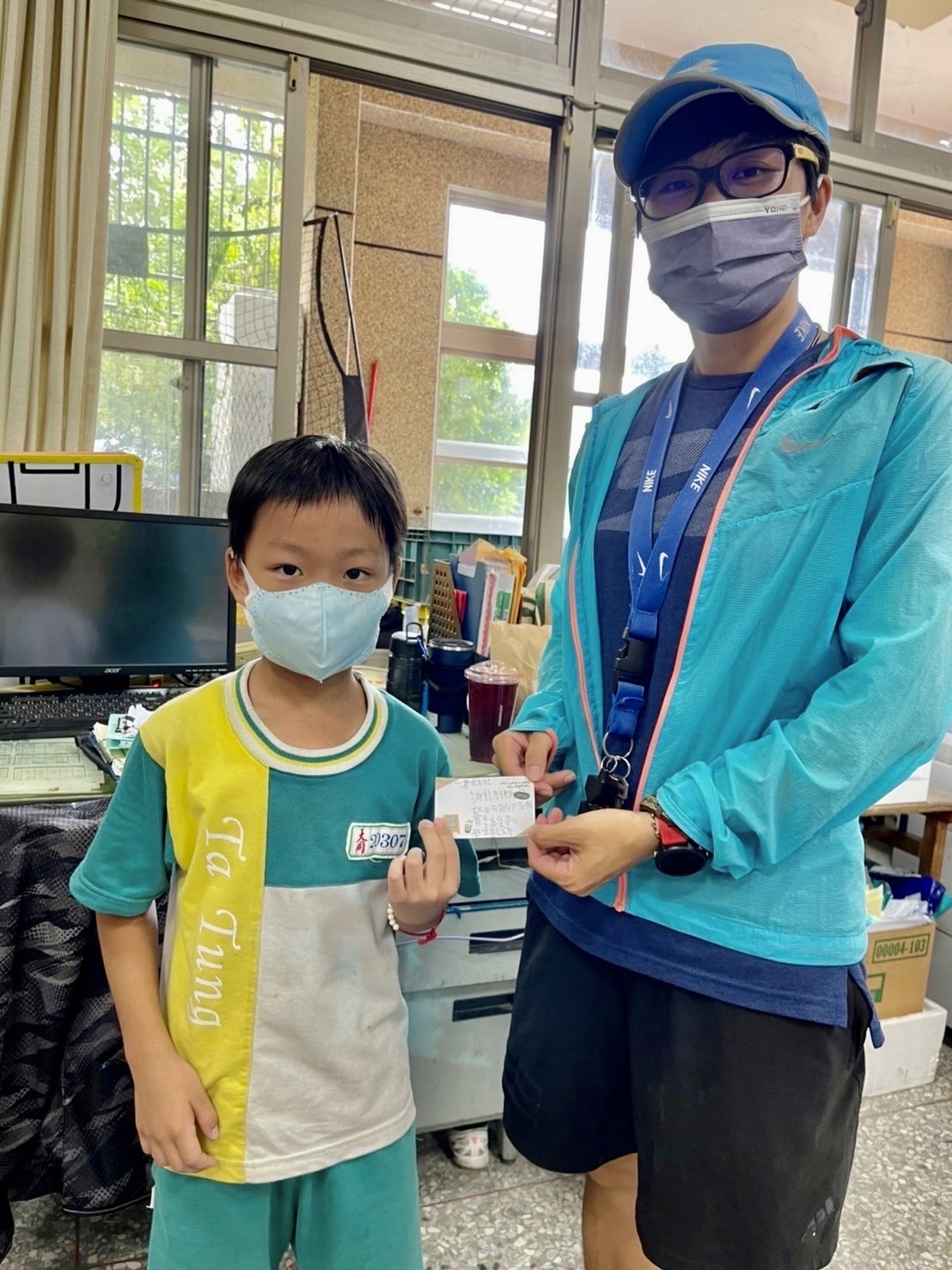 嘉義市大同國小推出「敬師禮券」，綁定師生情。 圖：嘉義市大同國小/提供