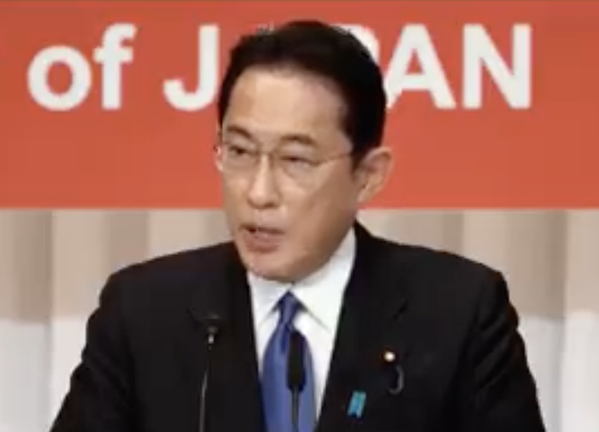岸田文雄在COP26峰會上與拜登簡短會晤，強化同盟。 圖：取自岸田文雄臉書