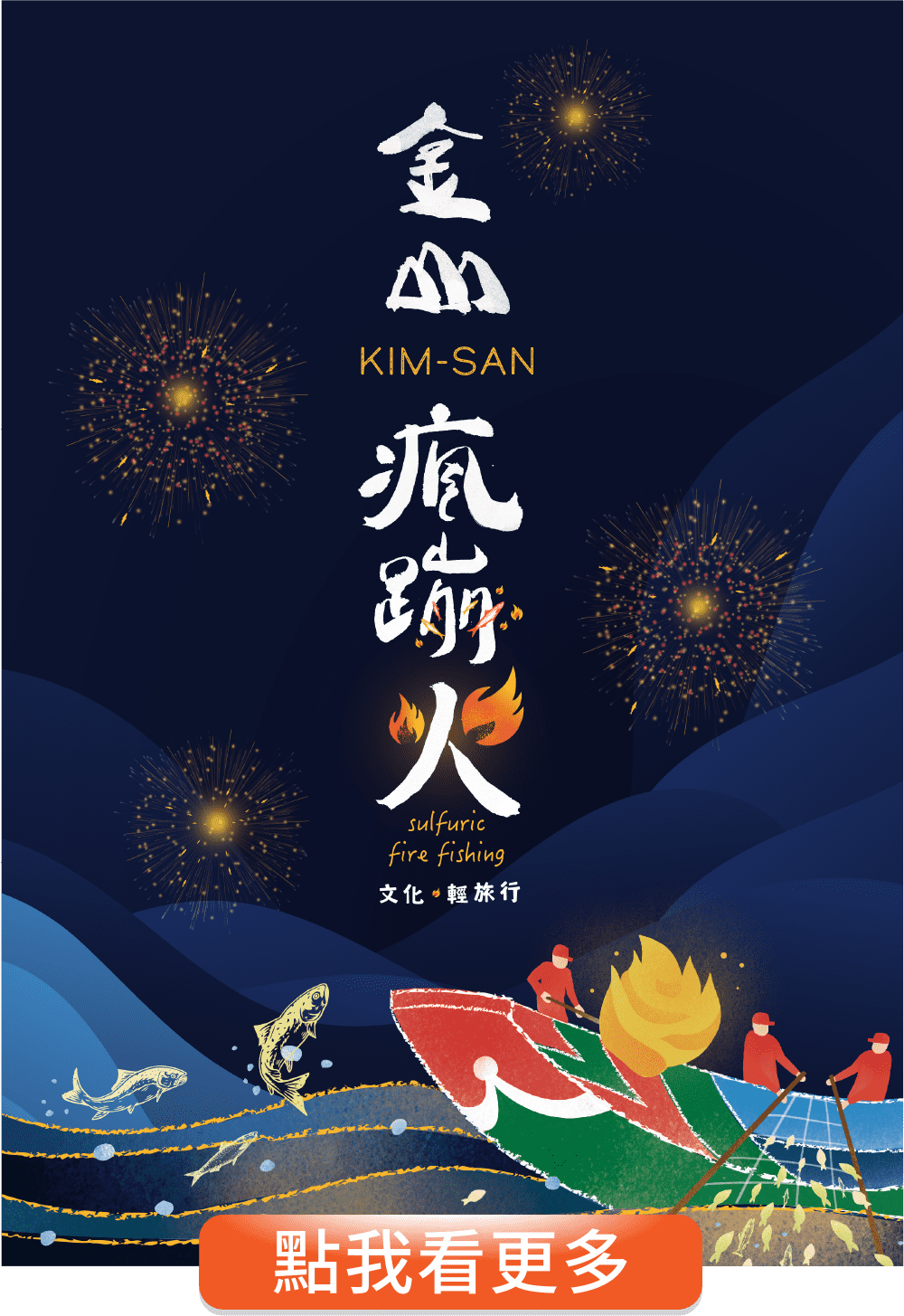 新北文化局推出蹦火仔的動態版數位走讀。 圖：取自金山瘋蹦火網站