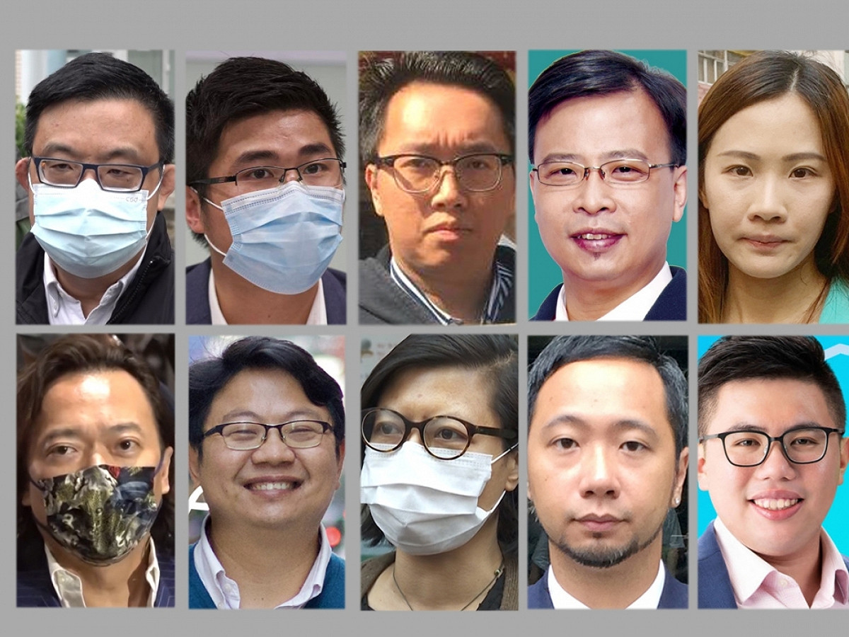 被DQ的10人分別為（上左至右）涂謹申、曾自鳴、郭天立、任國棟及梁翊婷，（下左至右）劉偉聰，以及朱江瑋、胡穗珊、曾健超和莫灝哲。 圖：取自香港電台網站
