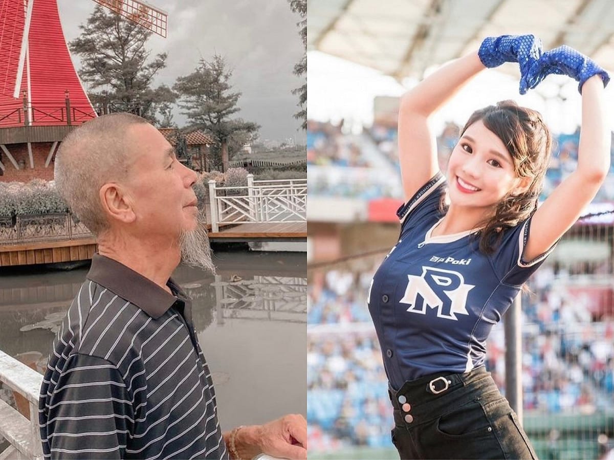 琳妲(右)除了是網紅團體「反骨男孩」的成員外，也是中職樂天棒球隊的啦啦隊女孩。 圖：翻攝自IG