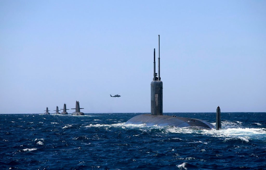 美軍潛艦操演。 圖：翻攝印太司令部網頁