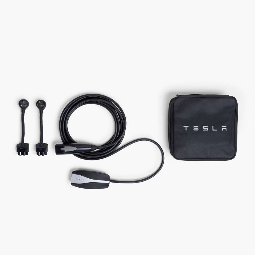 中國的特斯拉行動充電連接器價格將調漲。 圖：取自官網