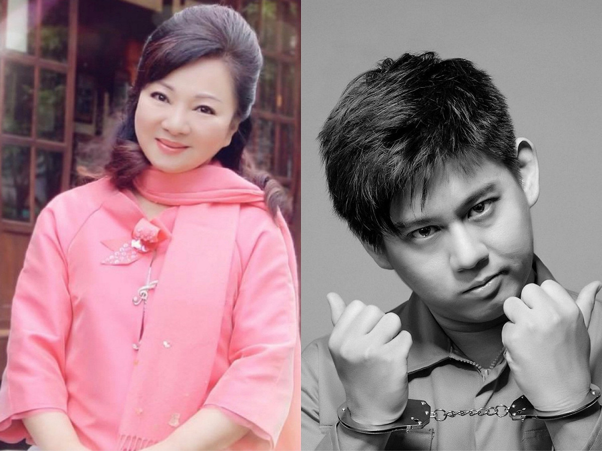老K(右)過去演出中竟大開白冰冰(左)女兒白曉燕命案的惡毒玩笑。 圖：翻攝自臉書