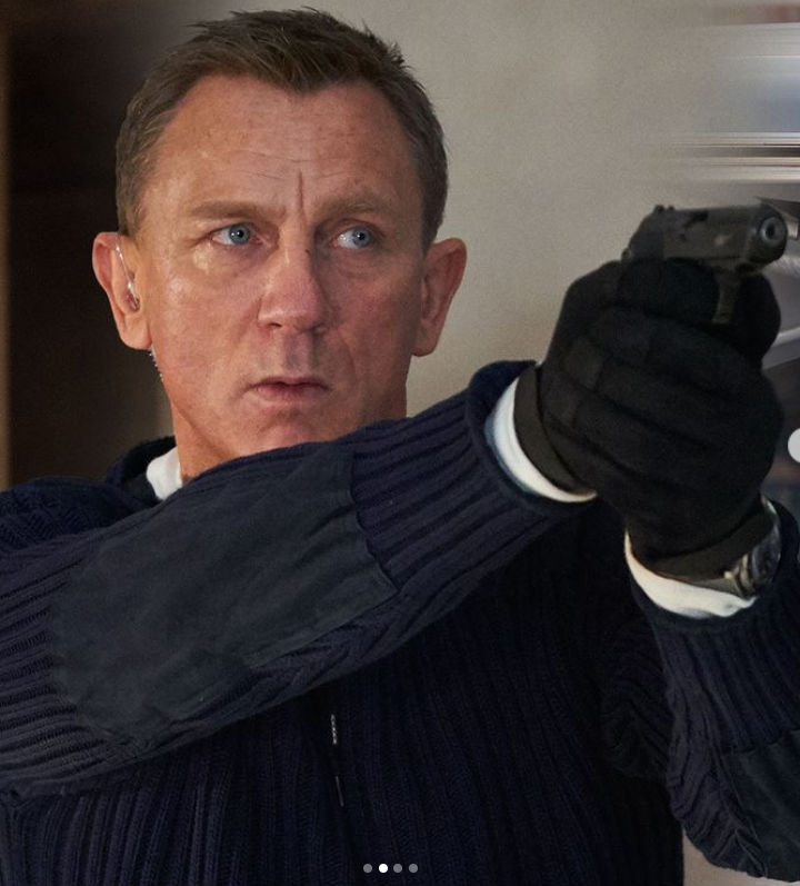 《007：生死交戰》是丹尼爾克雷格第五度，且最後一次演出詹姆士龐德。 圖：翻攝自IG/007