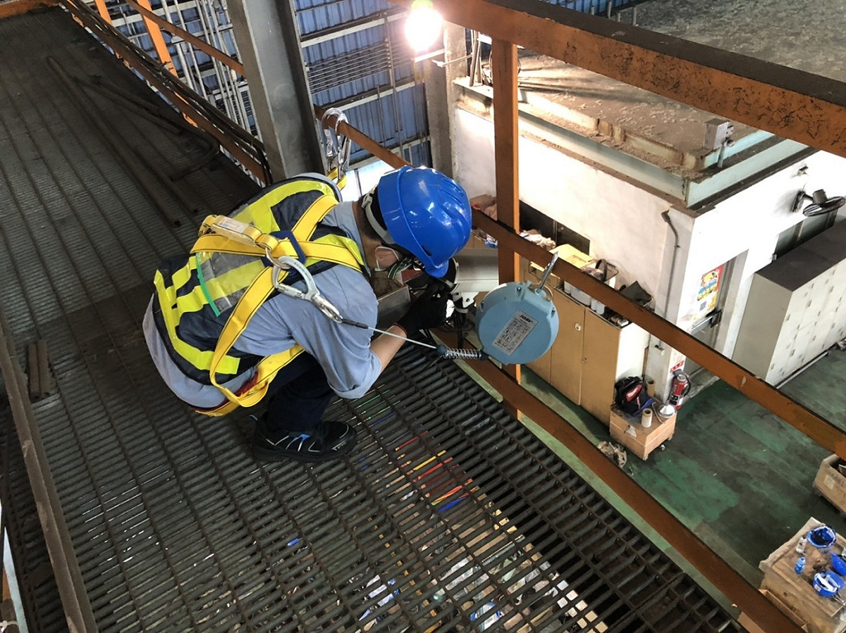高市勞工局經費補助企業安全設施及器具。 圖：高市勞工局提供