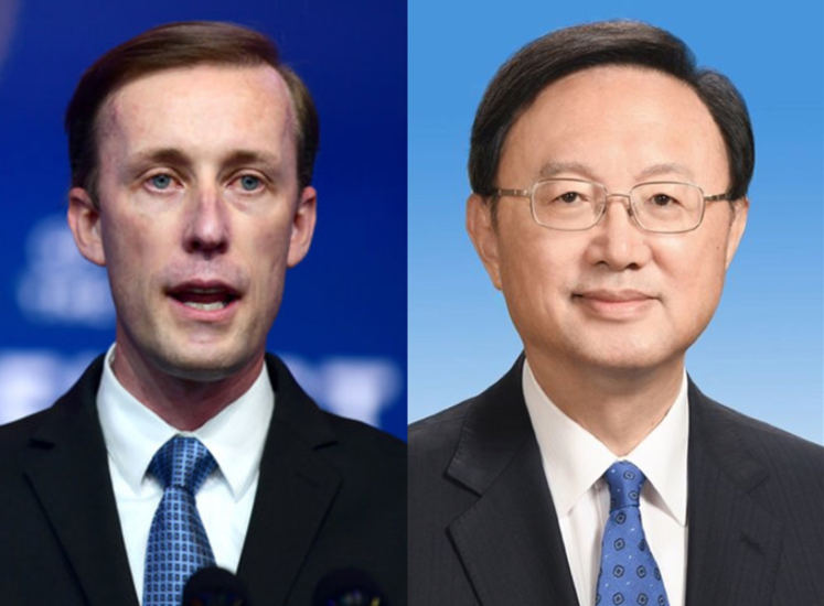 美國國安顧問蘇利文(左)將與中外委辦公室主任楊潔篪在瑞士展開會晤。 圖 : 新頭殼合成