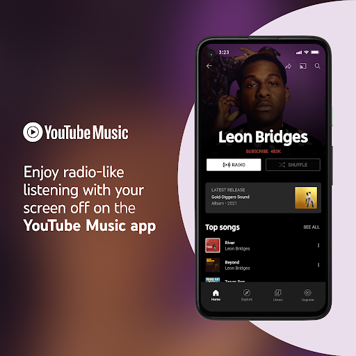YouTube Music將免費開放「背景音樂播放服務」給加拿大一般用戶。 圖：取自官網