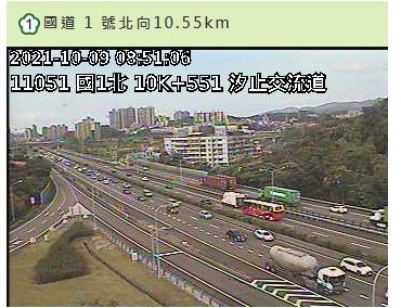 目前國1汐止-五堵時速只有21公里。 圖/高公局
