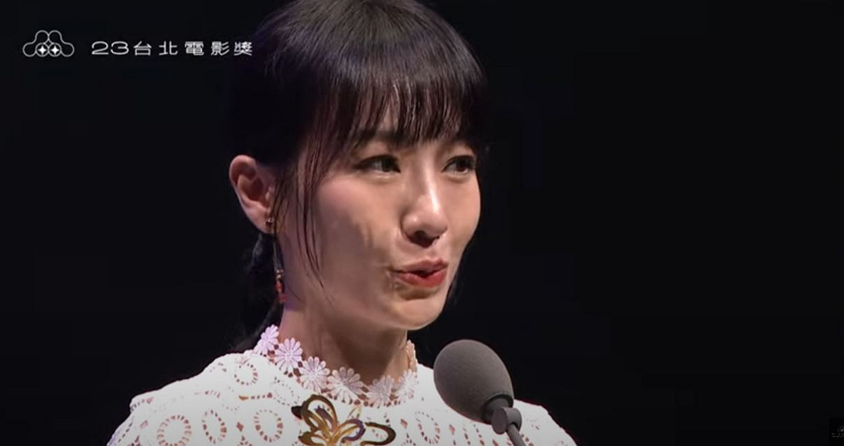 陽靚在北影23首封后。  圖：翻攝自台北電影節Youtube直播