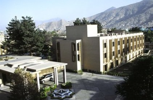 喀布爾塞勒納旅館（Kabul Serena Hotel）。 圖：擷取自Google map