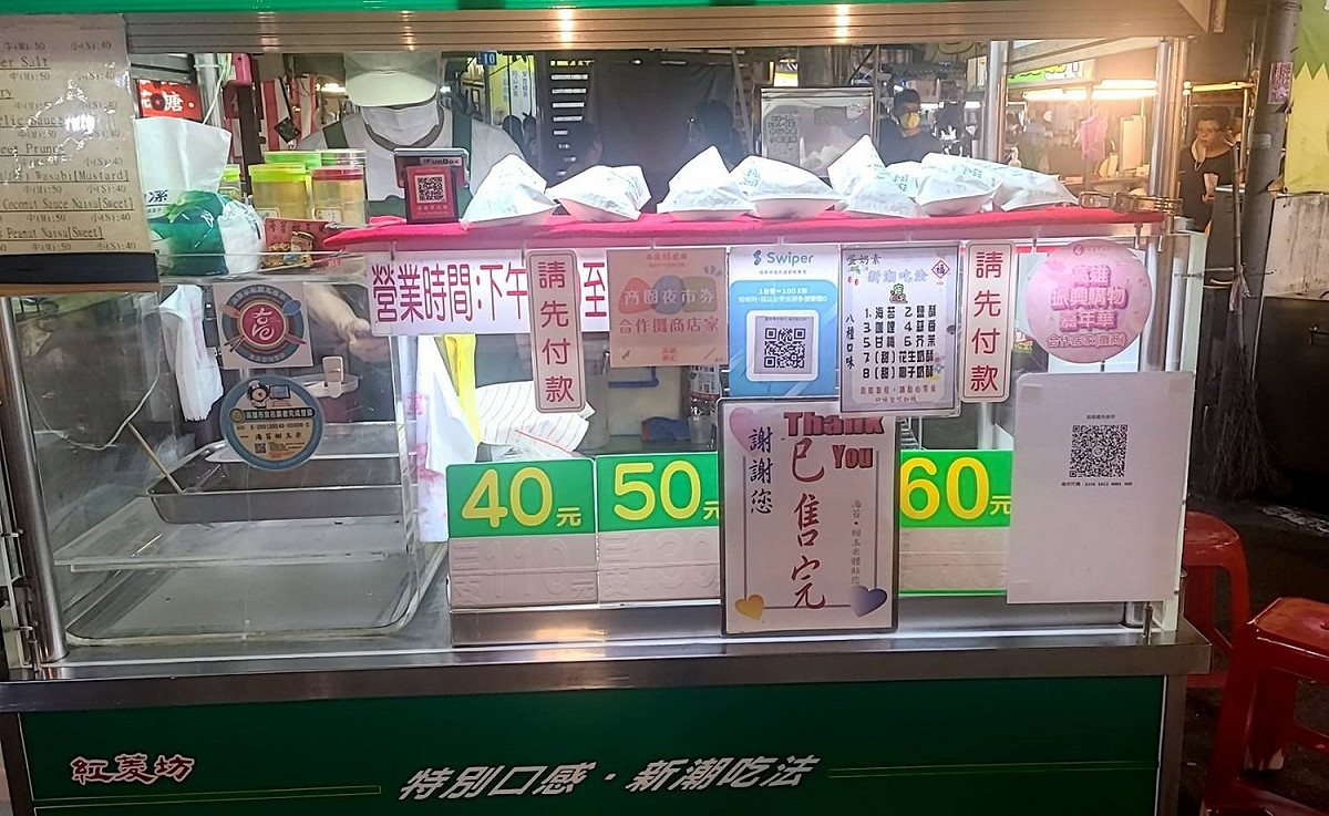 業續爆增，攤商被掃攤提早打烊。 圖：高市經發局提供