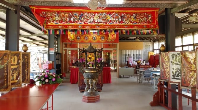 110年大道公安爐目前於淡水忠寮里，如圖示。每年九庄輪祀大道公的祝壽遶境，以至爐主厝的安爐祭典，都是輪值庄里的重要慶典。 圖：新北市民政局 / 提供