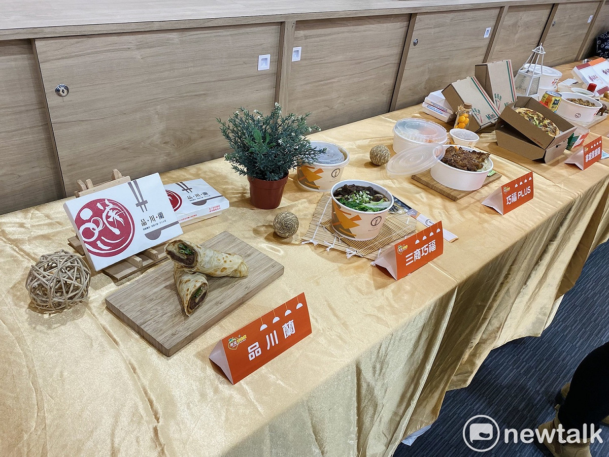 與北市府合作的餐食品牌。 圖：周煊惠 / 攝