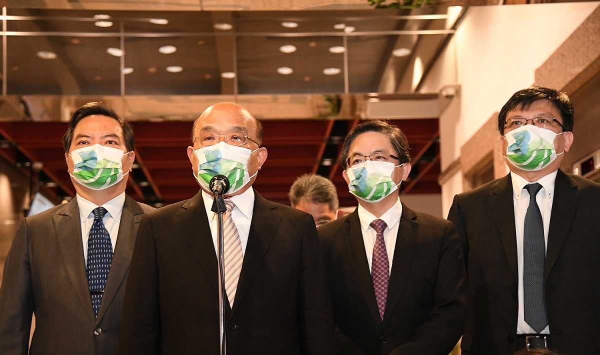 行政院長蘇貞昌13日談到極端氣候時說地球快被人類搞死了 圖：行政院提供