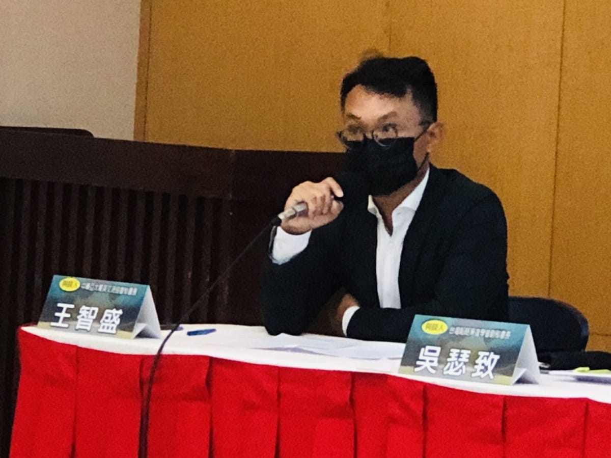 中華亞太菁英交流協會秘書長王智盛。 圖：謝莉慧/攝
