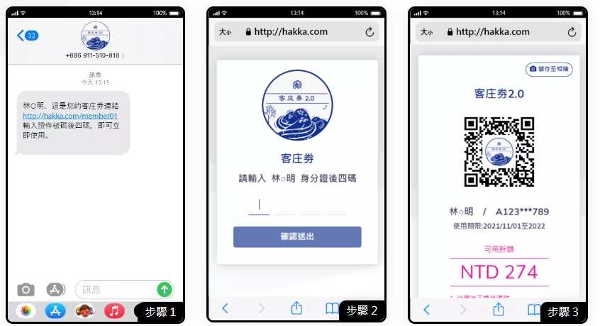 客庄券領取方式。 圖：客家委員會／提供