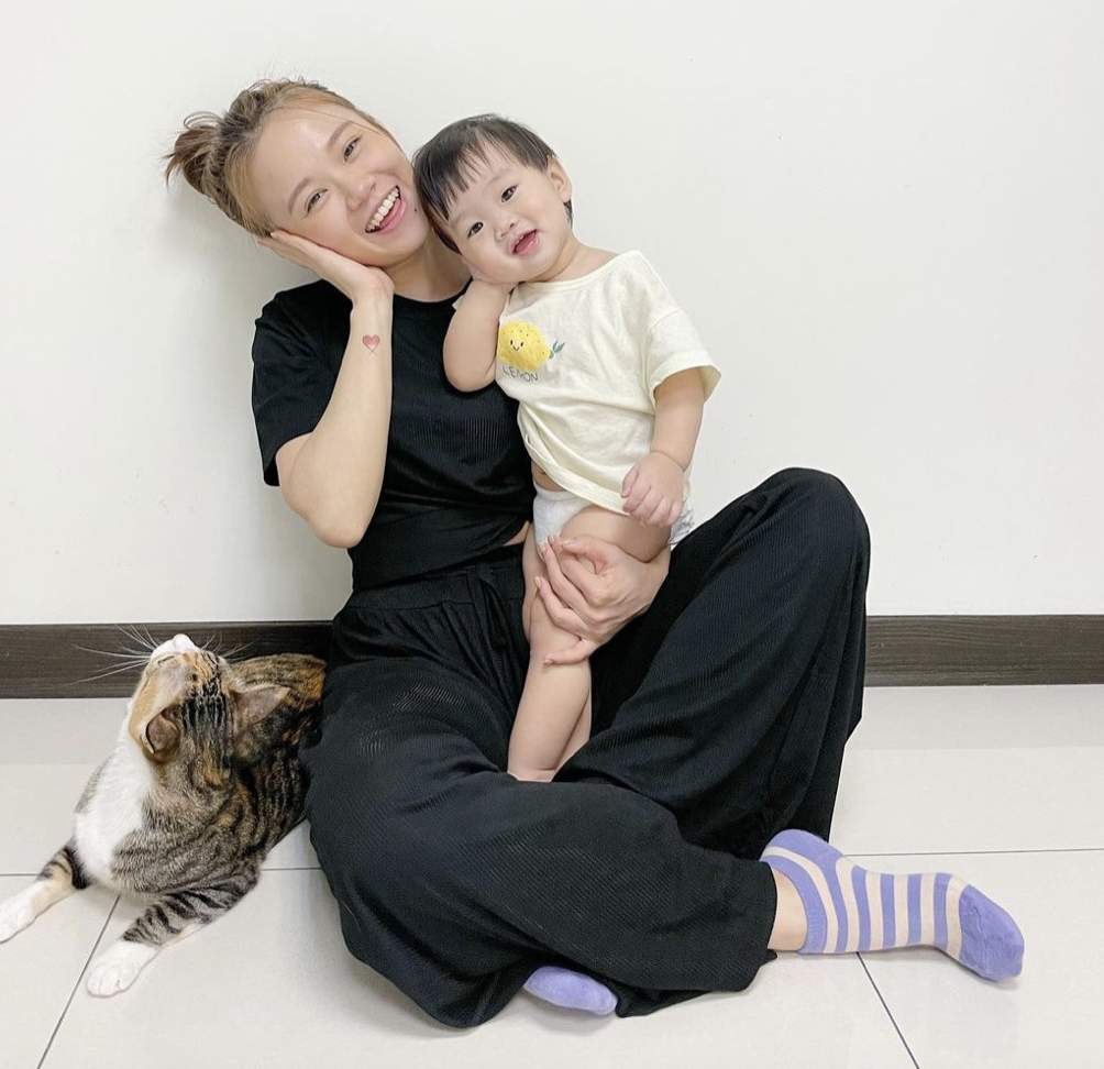 YouTuber陳彥婷與老公「巨人」育有一子「小黃金」。 圖：翻攝IG/陳彥婷