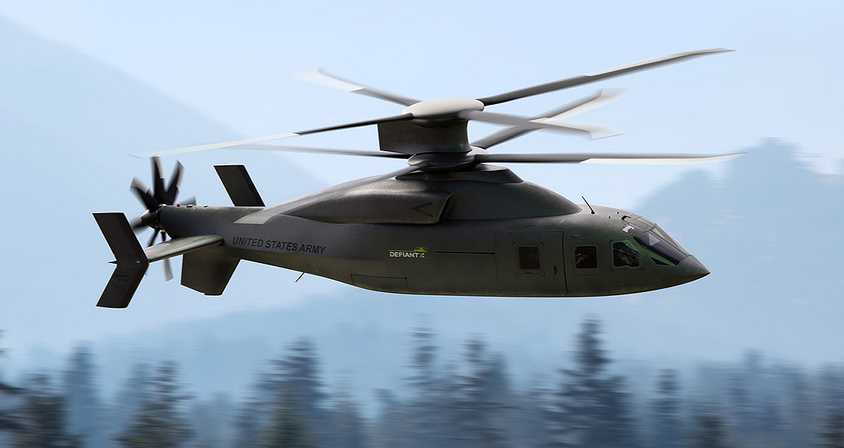 塞考斯基/波音(Sikorsky-Boeing)共同研發的遠程突擊直升機「Defiant-X」。 圖：翻攝洛克希德．馬丁官網