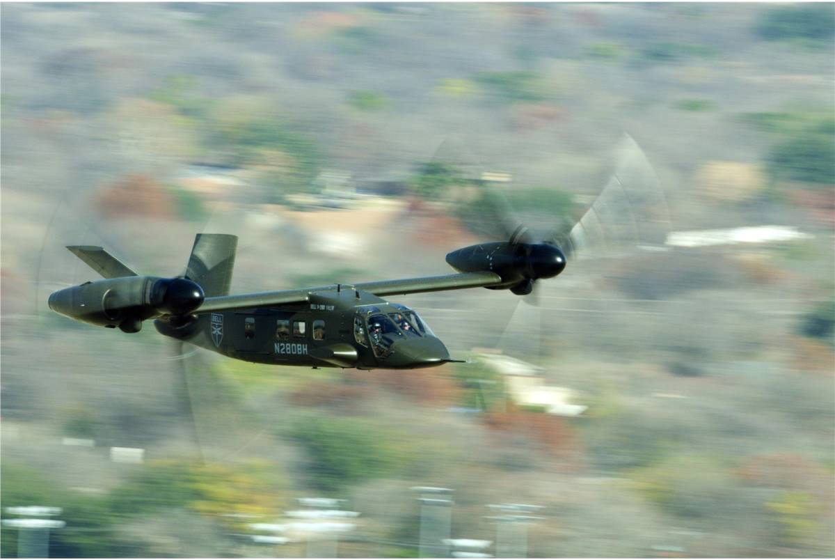 貝爾德事隆(Bell Textron)開發的V-280「勇氣」(Valor)傾轉旋翼機獲得美國陸軍「未來遠程攻擊機」(FLRAA)計劃中選，將取代UH-60「黑鷹」通用直升機。 圖：翻攝貝爾公司官網