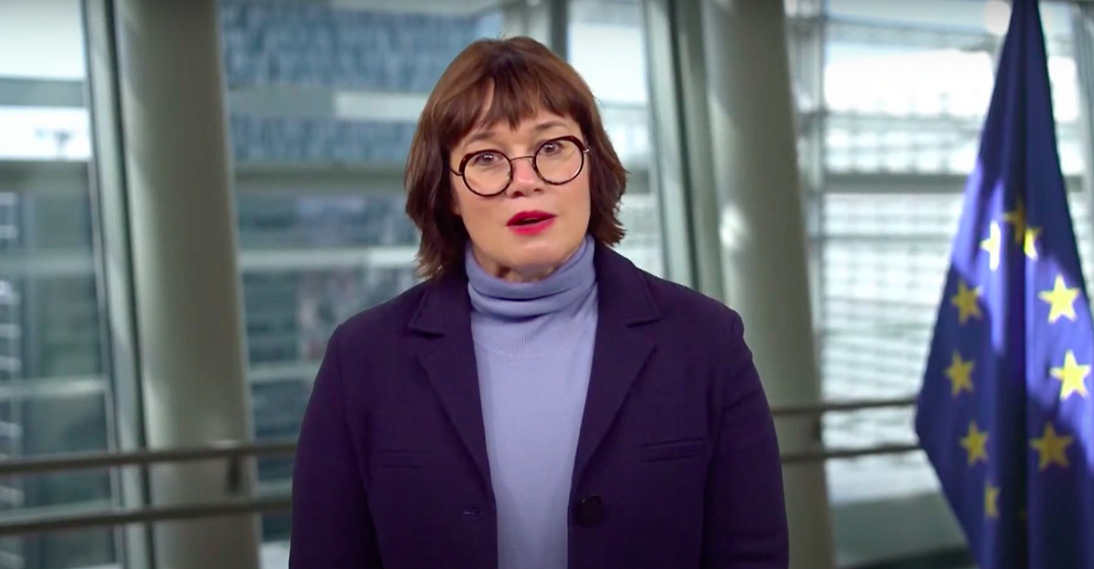 歐盟執委會貿易總署長魏安德（Sabine Weyand）。 圖：擷取自「投資歐盟論壇」畫面