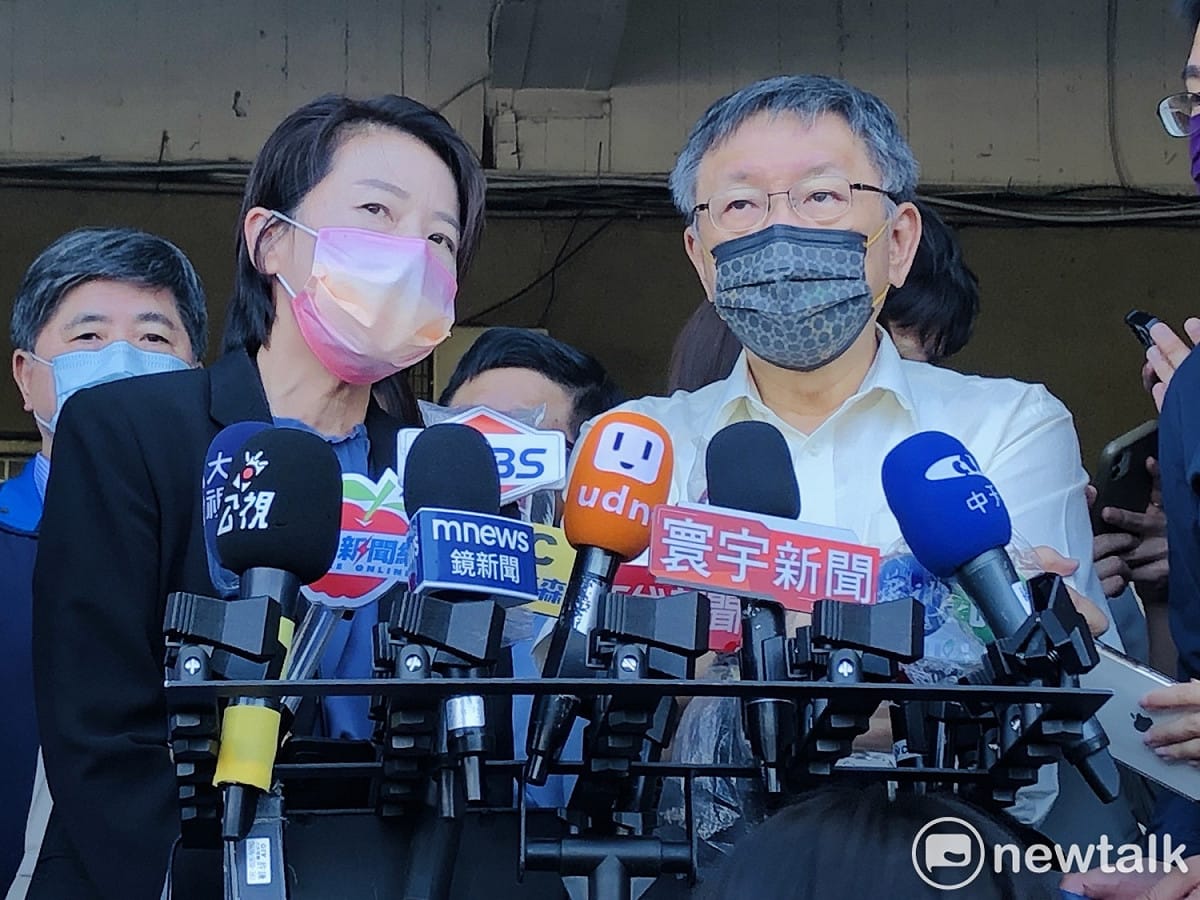 台北市長柯文哲、副市長黃珊珊。 圖：周煊惠 / 攝（資料照）