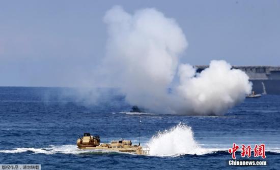 代號為「肩並肩」的菲美聯合軍事演習舉行。 圖 : 翻攝自中新網