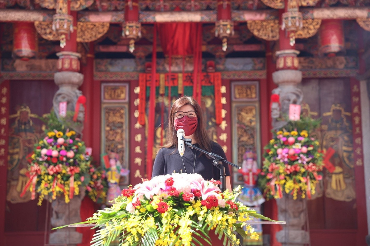 高市文化局長王文翠出席致詞。 圖：旗津天后宮提供