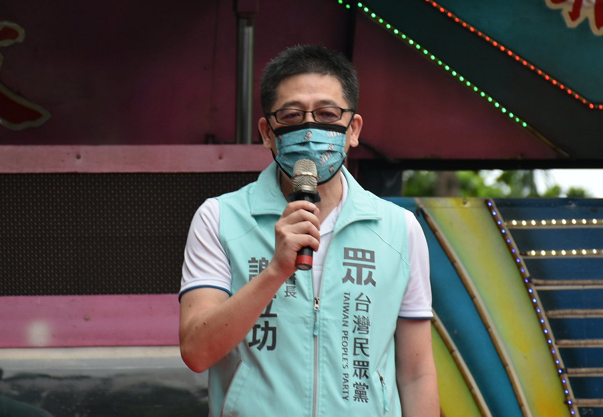 秘書長謝立功代柯文哲南下主持。 圖：孫家銘攝