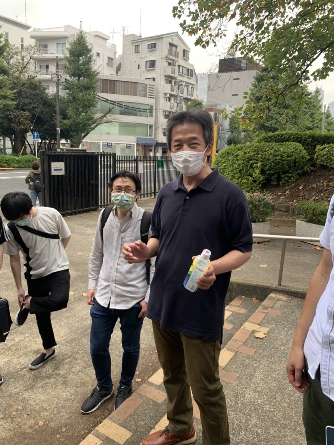 黃正澄到場參與徒步行程。 圖：台灣基進提供