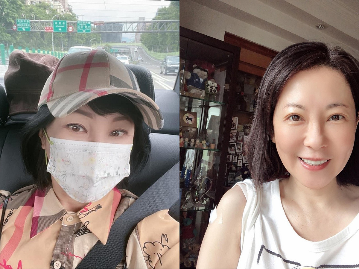 吳淡如(左)、況明潔(右)近日則在社群網站曬出完成接種第一劑疫苗的認證照。 圖：翻攝自臉書