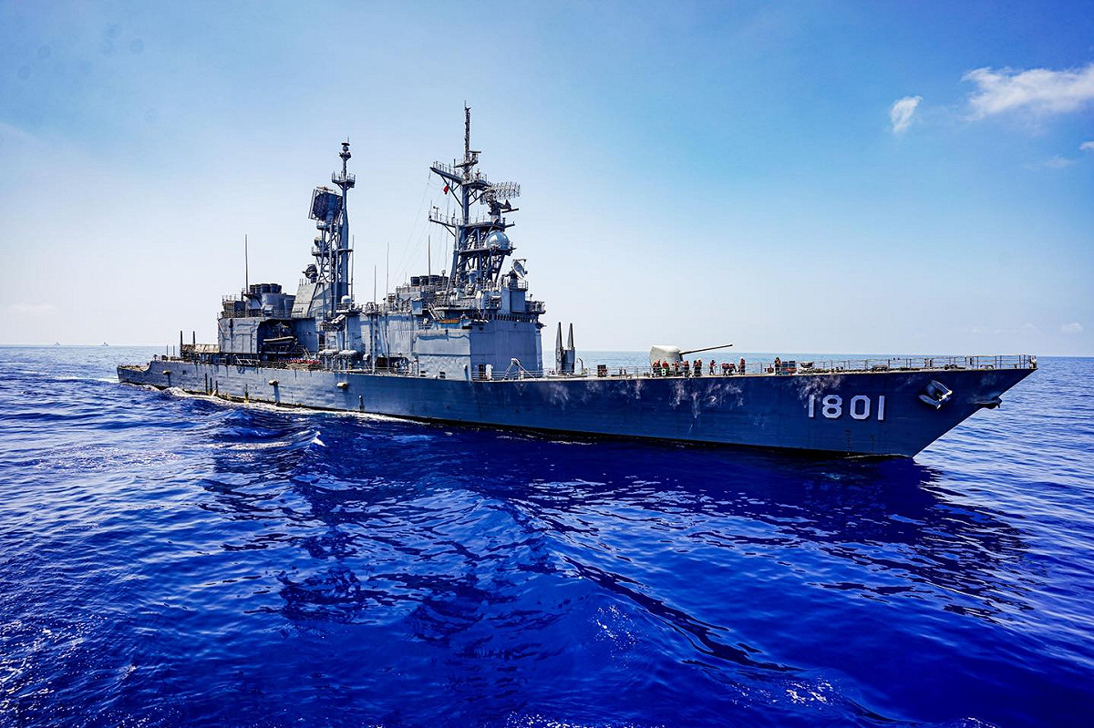 基隆級驅逐艦「基隆號(DDG-1801)」。 圖：翻攝中華民國海軍臉書