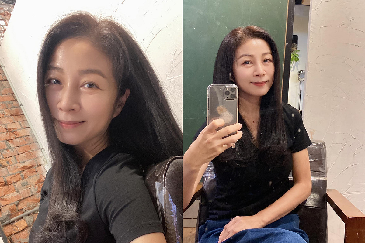 方文琳昨(18)日在臉書曬出2張自拍美照。 圖：翻攝自方文琳臉書