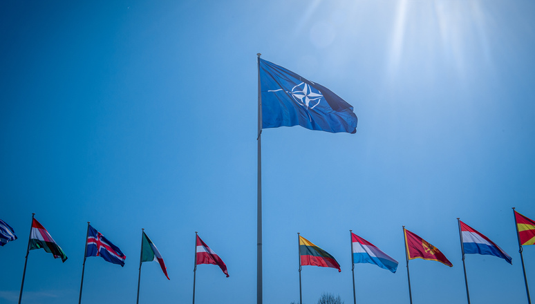 北約各國國旗。 圖：北約NATO官網（資料照）