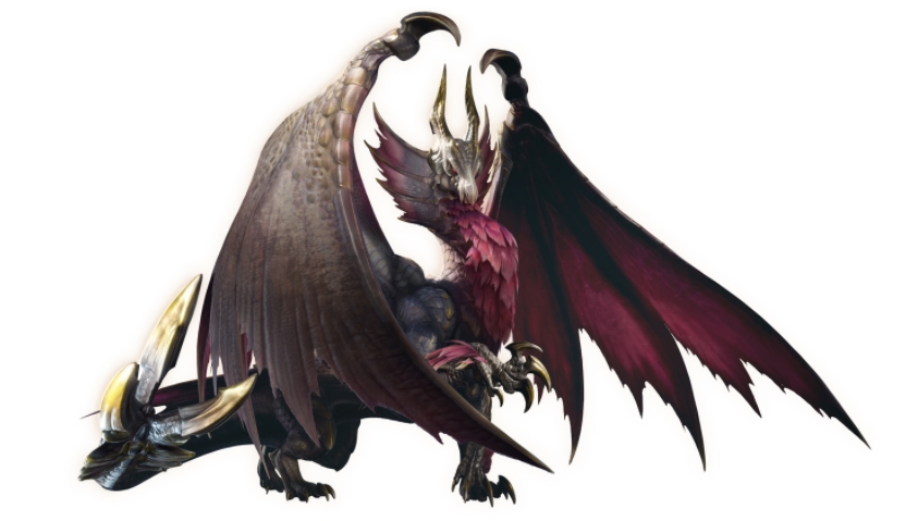 《破曉》封面魔物「爵銀龍」。 圖：翻攝自《魔物獵人：崛起》推特