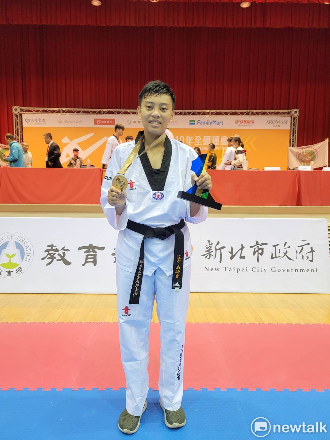 全運會跆拳金牌得主馬婷霞曾在2019世大運奪金，再連續兩屆代表臺南參戰全運會，寫下二連霸的紀錄。 圖：台南市政府提供
