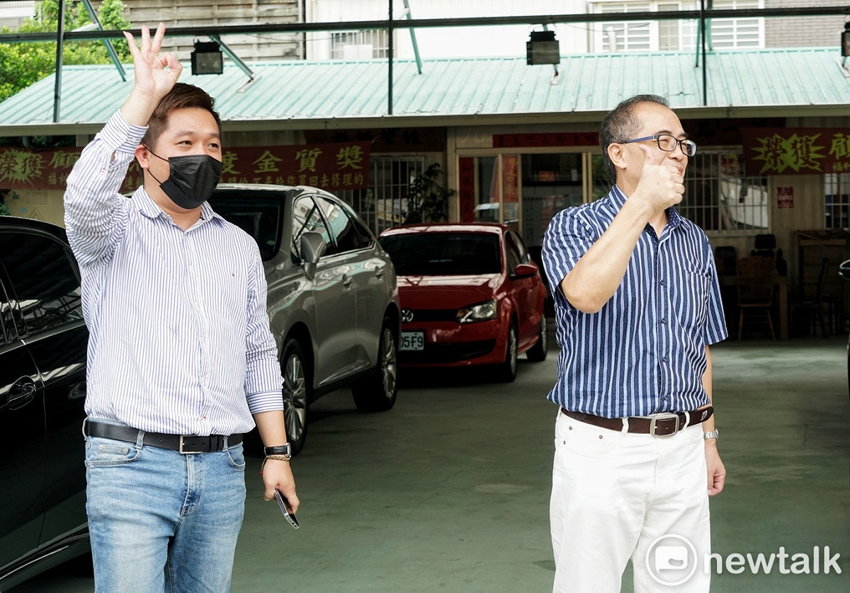 民眾向陳柏惟加油。 圖：張良一/攝