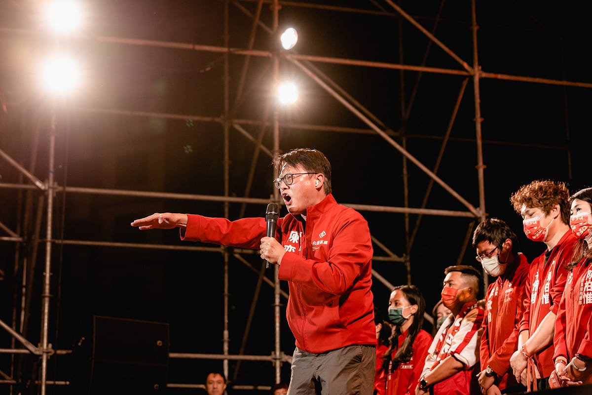 陳奕齊懇求鄉親給台灣民主有一個可以被公平對待的可能。 陳柏惟服處/提供