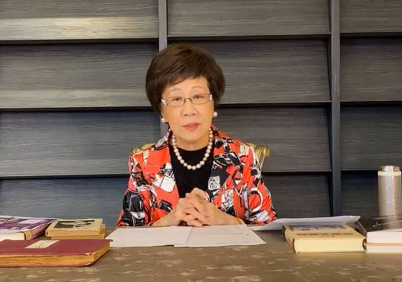 前副總統呂秀蓮。 圖：翻攝呂秀蓮臉書