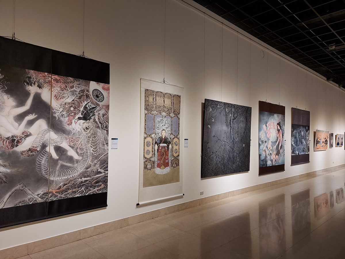 2021新北市美展水墨散發濃厚奇幻風與人物畫。 圖：新北市文化局提供