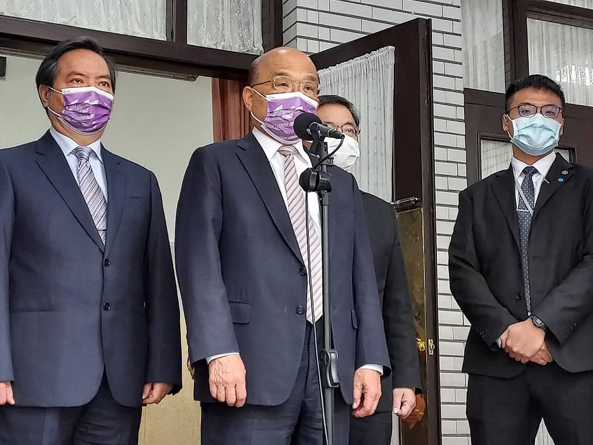 蘇貞昌下午赴立法院備詢。 圖：陳佩君/攝（資料照）