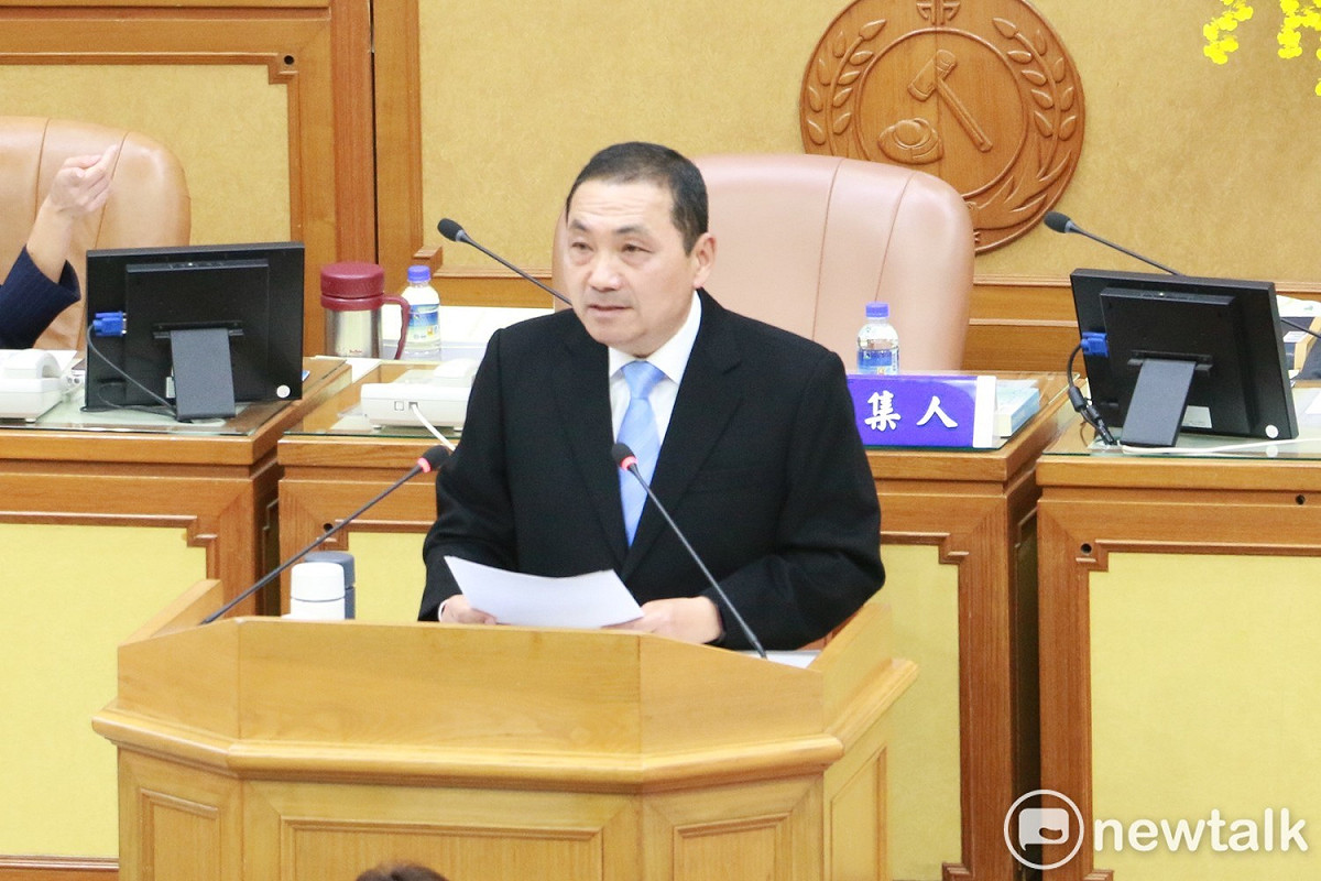 馬英九「三中案」一審判無罪，侯友宜對此表示尊重司法判決。 圖l：林昀真／攝