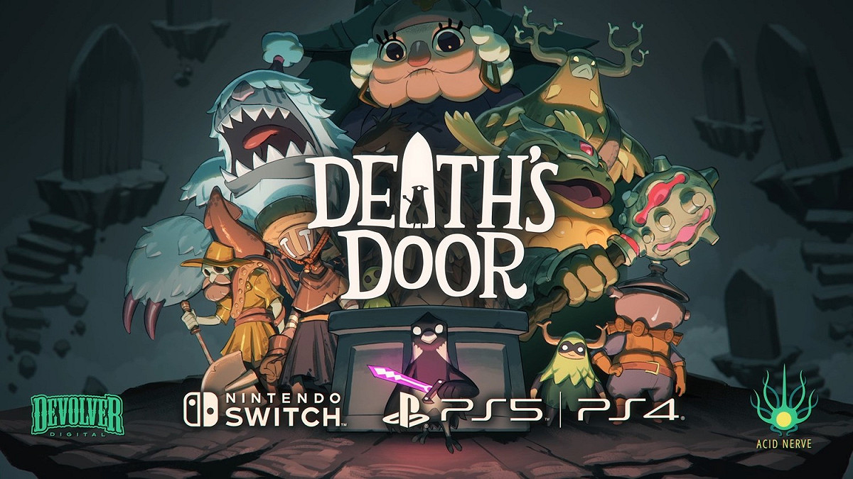 《死亡之門》將於 11 月 23 日登陸 PlayStation5 與 Nintendo Switch 等平台。 圖：Devolver Digital提供
