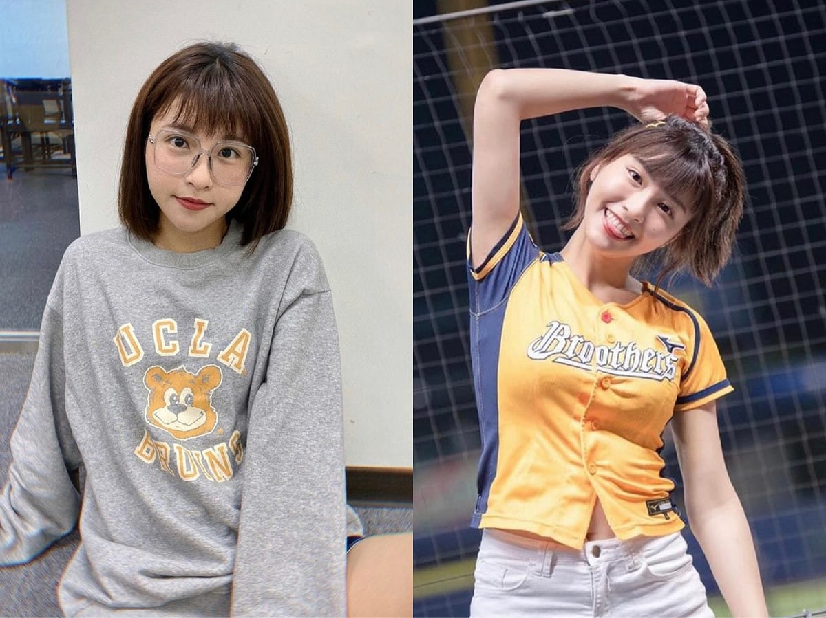 中信兄弟啦啦隊成員「峮峮」吳函峮，因有著甜美的笑容與姣好的身材，深受大家的喜愛。 圖：翻攝自IG