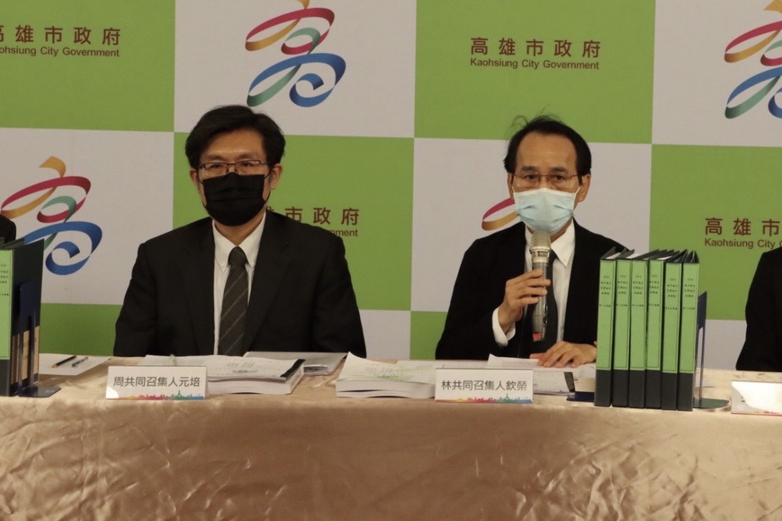 行政調查小組兩位共同召集人，律師周元培（左）、副市長林欽榮（右）。 圖：翻攝