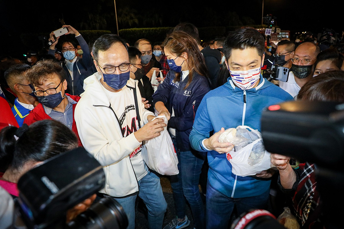 國民黨主席朱立倫、立委蔣萬安。 圖：國民黨文傳會／提供（資料照）