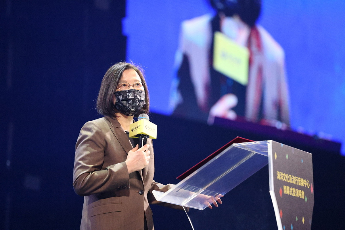 蔡英文期待未來高流成為南台灣流行音樂出海口。 圖：高雄市政府提供