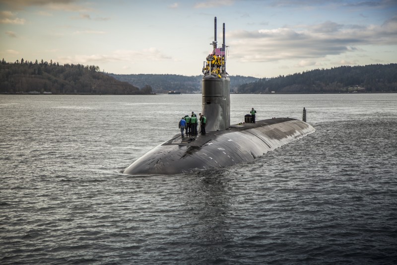 美軍海狼級核動力攻擊潛艦康乃狄克號（SSN-22）。 圖：翻攝美國海軍官網（資料照）