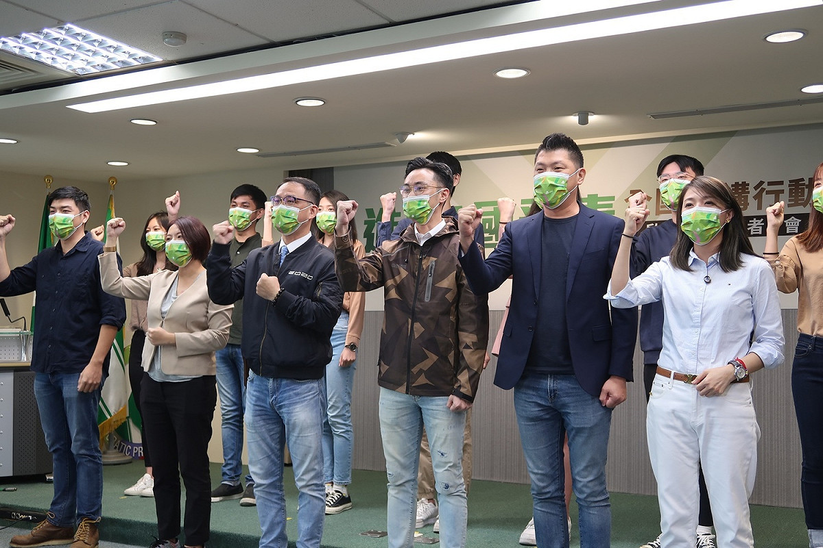 民進黨青年部舉辦活動 圖：林朝億/攝